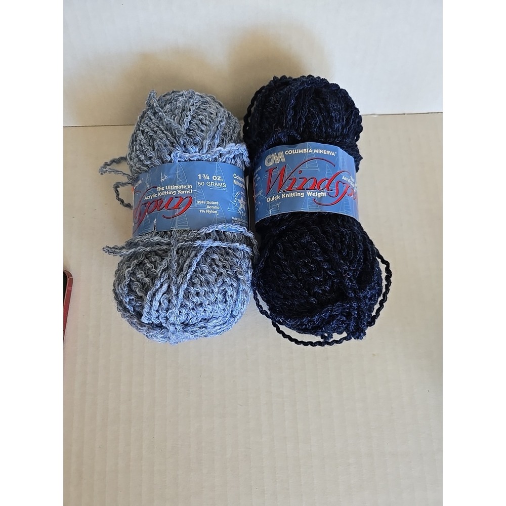 Vintage Windspun Knitting Yarn. 50 Grams In Each #2077‎ & #2078